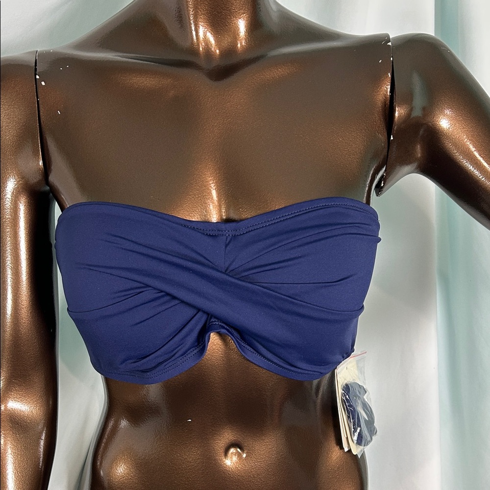 Tommy Bahama Twist Front Bandeau Bikini Top - Medium - New
